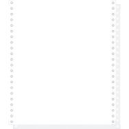 Feuilles listing autocop. blanc 240x11 2plis bande détachable