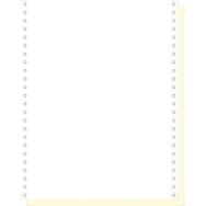 Feuilles listing autocop. blanc/jaune 240x12 2plis bande détachable