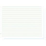 Feuilles listing autocop. zoné vert/bleu 380x11 2plis non détachable