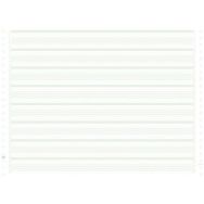 Feuilles listing zoné vert 380x11 1pli bandes non détachables 70g