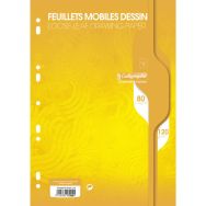Feuillets mobiles dessin scolaire sous film 7000 A4 uni - Calligraphe