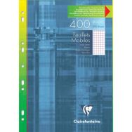 Feuillets mobiles sous étui A4 margé