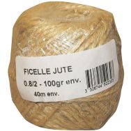 Ficelle jute 0.8/2 x 100g sous film