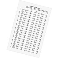 Fiches Scores 4 Joueurs