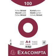Fiches bristol dots non perforé - Exacompta