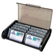 Fichier pour cartes visite modern'line classic Noir/gris