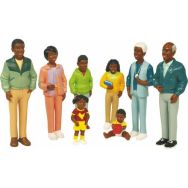 Figurines de la famille africaine