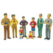 Figurines de la famille asiatique