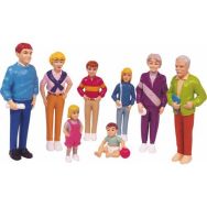 Figurines de la famille européenne