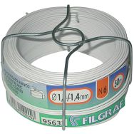 Fil plastifié blanc Filgraf 6 bobine 50m. ø80 mm