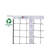 Filet de volley-ball fabriqué à partir de matériaux recyclés