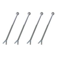 Fixation 4 queues de carpe pour table bancs