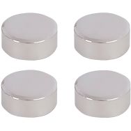 Fixations miroirs rondes chromées ø20cm lot de 4