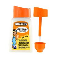 Flacon 80 ml colle vinylique avec bouchon pinceau Cléopâtre