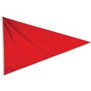 Flamme de baignade zone de danger 75 x 90 cm - rouge