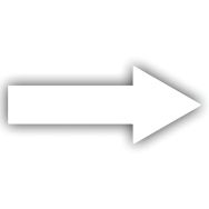 Flèche adhésive de marquage au sol LeanStripe - Blanc - Ergomat