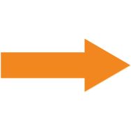 Flèche adhésive de marquage au sol LeanStripe - Orange - Ergomat