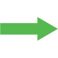 Flèche adhésive de marquage au sol LeanStripe - Vert - Ergomat