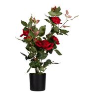Fleur artificielle rose rouge 54 cm-