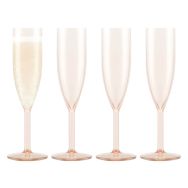 Flutes à champagne en plastique,réutiLisabLe,0.12L -Oktett-Bodum