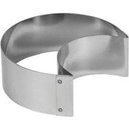 Forme ''lune'' en inox - 110 mm