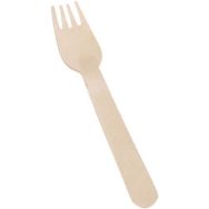 Fourchette en bois - 16 cm - Paquet de 100 - Matfer