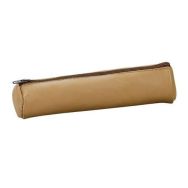 Fourre-Tout Petit Rond Elba Cuir Naturel Beige (lot de 12)