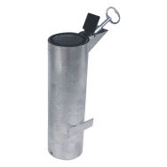 Fourreau d'amovibilité verrouillable pour potelet Ø 76 mm