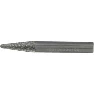 Fraise carbure conique bout rond 6x16x6x50mm double coupe