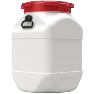 Fût carré avec couvercle -  66L