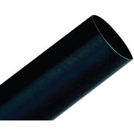 Gaine thermorétractable paroi fine avec adhésif 1m, 18/6mm noire - 3M