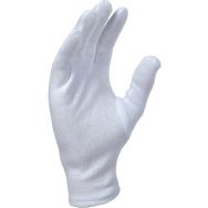 Gant de protection coton blanc ourlet t 6 à 12 - 10 paires