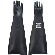 Gants de protection caooutchouc latex lourd 60 cm-XXL-Noir (12 paires)
