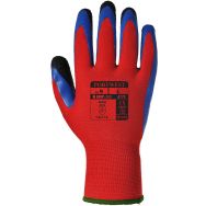 Gants de travail duo-flex-L-Bleu/rouge (12 paires)