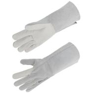 Gants en cuir fleur et croûte bovin avec une manchette 15 - 10 paires
