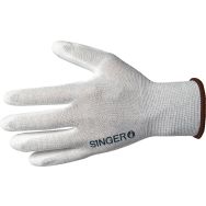 Gants fin tricoté en fils bi-matière poignet tricot - Singer