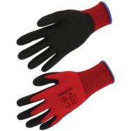 Gants tricot PVC support polyamide sans couture jauge 15 - Singer - Lot de 10