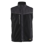 Gilet sans manche polaire coupe-vent noir