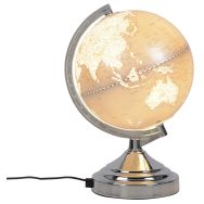 Globe terrestre métal MUNDO Ø20 cm argent Corep
