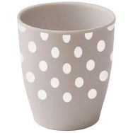 Gobelet mélamine 16 cl mélamine modèle ''Petits pois'' - ficelle