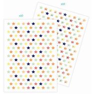 Gommettes étoiles métallisées & pastel x3240 unités
