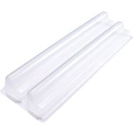 Gouttière double à bûches thermoformées Ludik - Lot de 10