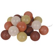 Guirlande 20 lumières coton multicouleur 1 BUBBLE L300 cm Corep