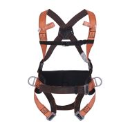 Harnais antichute 4 points + ceinture de maintien Taille L Orange