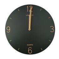 Horloge murale à quartz Savana - noir