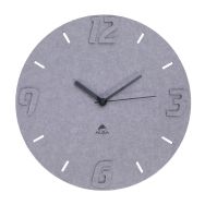Horloge murale en matériaux PET 100% recyclé Ø 30 cm Gris