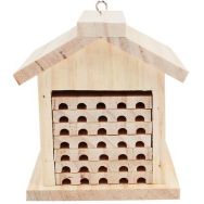 Hôtel à abeilles en bois à construire 14x12x13 cm