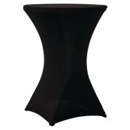 Housse stretch pour table Cocktail 80 - noir