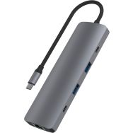 Hub USB Type-C 9 en 1 iClick - Aluminium