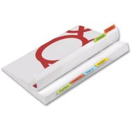 Index double face, permanents, 12x40 mm couleur assortis X24